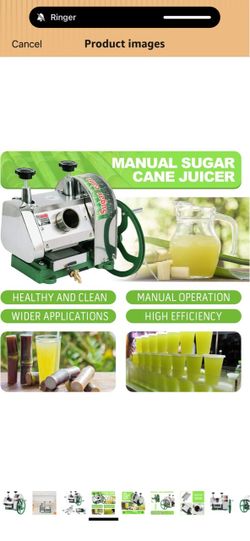 Manual sugar cane juice