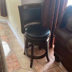 bar stool chair leather 