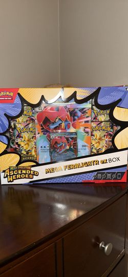 Brand new Pokémon Mega Feraligatr ex Box from the Ascended Heroes series.