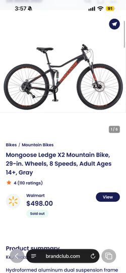 Mongoose mountain bike