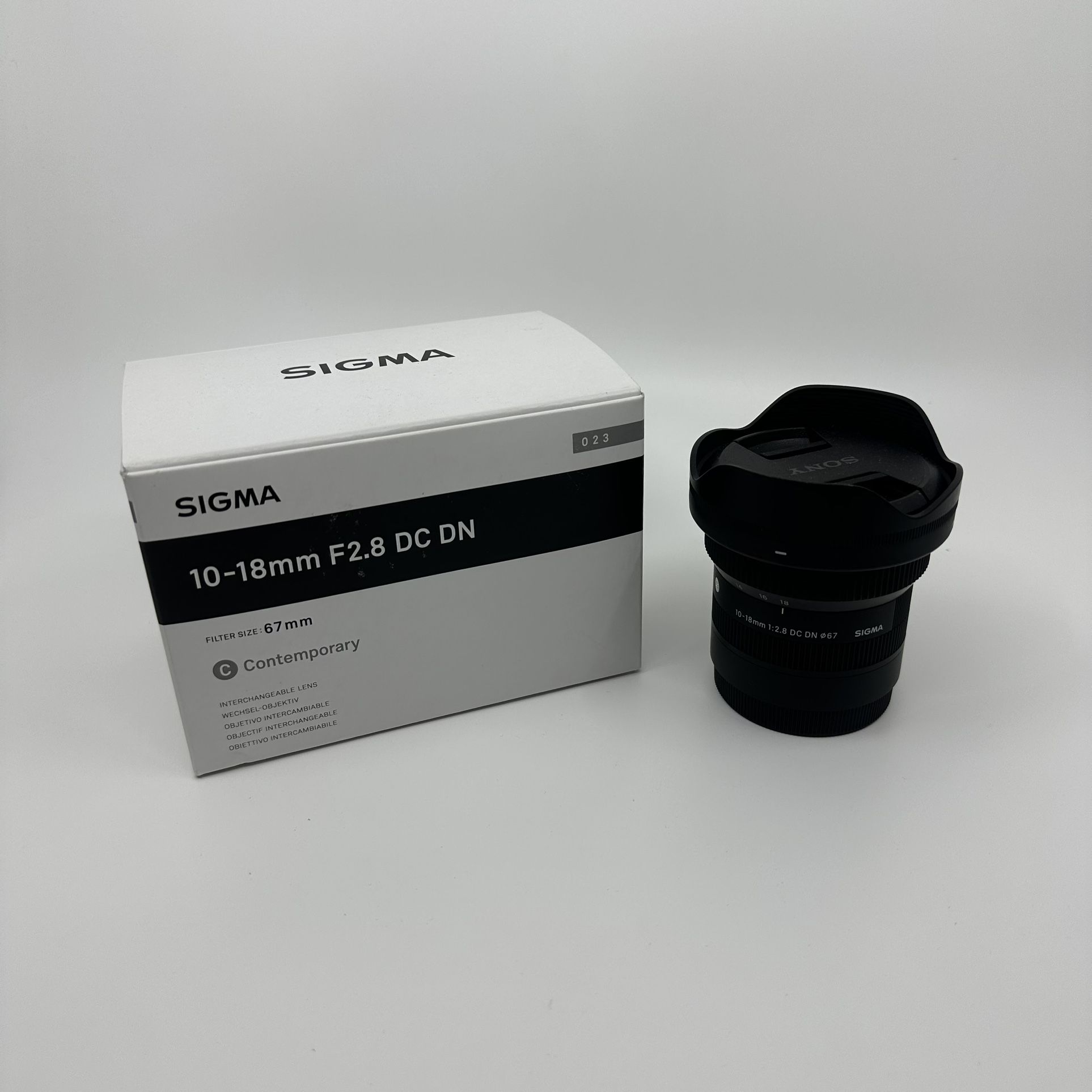 Sigma 10-18mm f/2.8 DC DN Contemporary Lens Sony E Mount