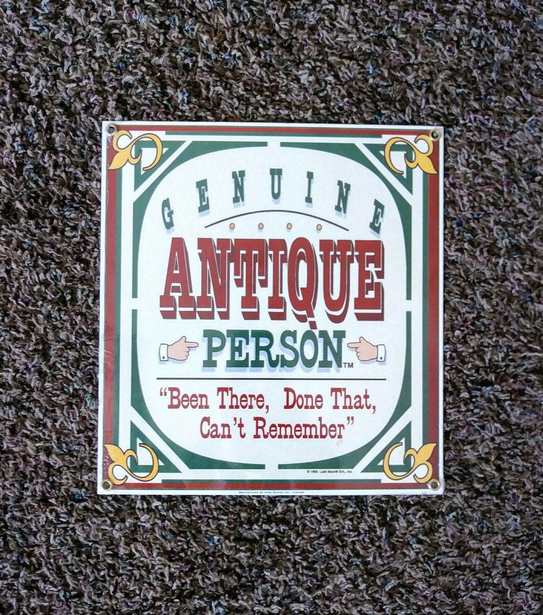 Ande Rooney porcelain sign still in package