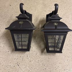 Antique Bronze Garage Lights (pair)