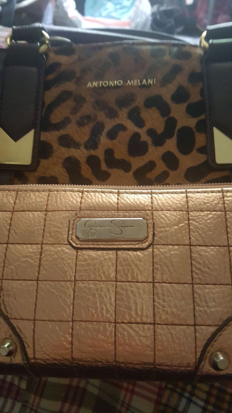 Antonio Melani tote bag and a Jessica Simpson wallet both in good condition