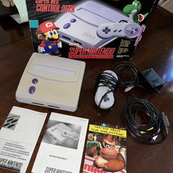 NEW Super Nintendo SNES Control Deck SNS-101 *WESTERN - HOLY GRAIL* Authentic