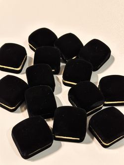 Lot of Silver-Tone Earrings — 14 Pairs, Various Styles, All in Velvet Boxes