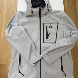 Gerry Men’s Hooded Softshell Jacket (Large) – Like New (removable/adjustable hood)