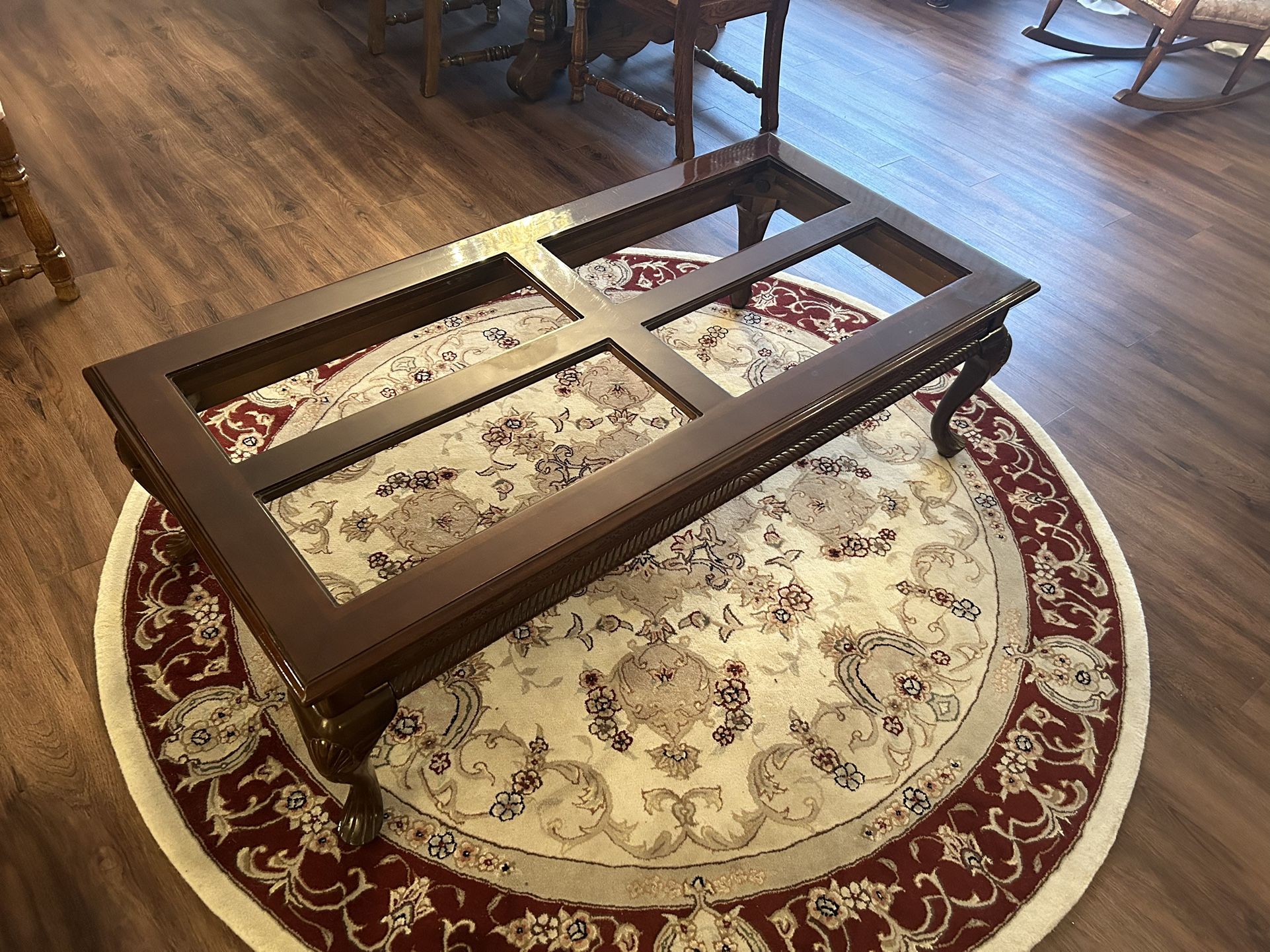 Cheery Wood Coffee Table By Ethan & Allen