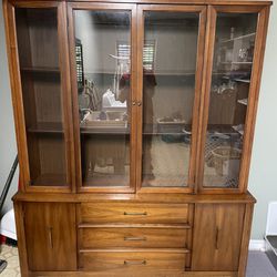 Mid-Century Hutch and Table for Sale