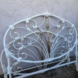 Vintage Queen, Eliott’s Designs Iron Bedframe