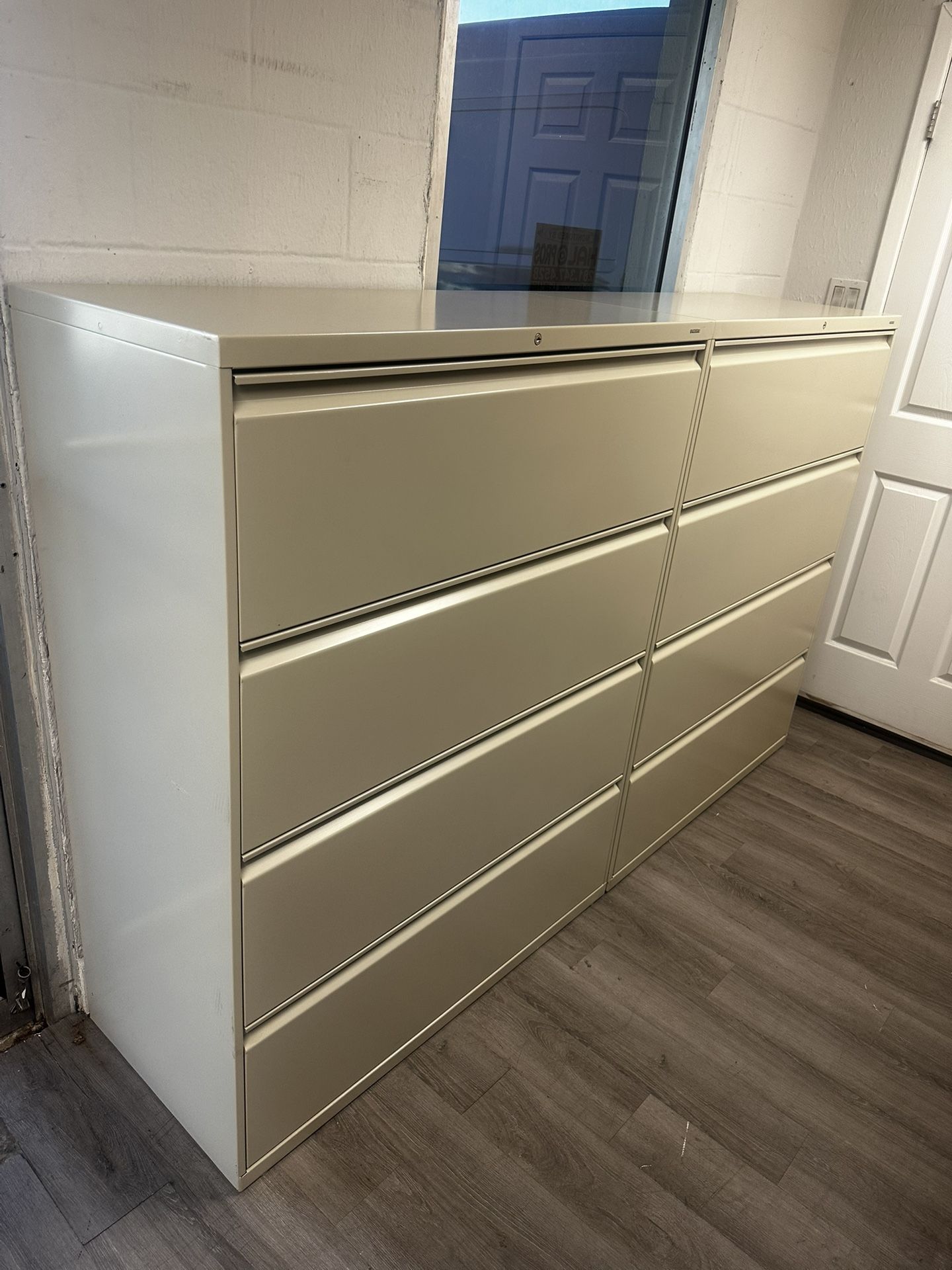 OFFICE/HOME FILE CABINET 4 DRAWERS LATERAL METAL FILE 