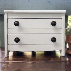 Vintage Solid Wood Tabletop Dresser Drawers