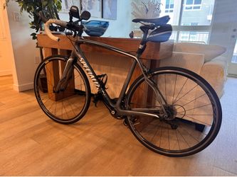 2014 56 CM Specialized Roubaix SL4 Carbon Frame with Aero Bars