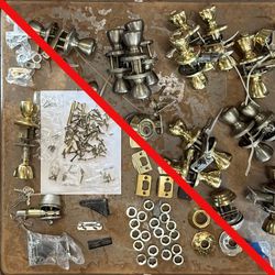 Various keyed alike lock sets and spare parts