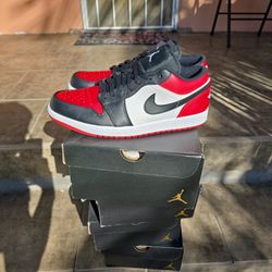Jordan 1 Low Bred Toe 
