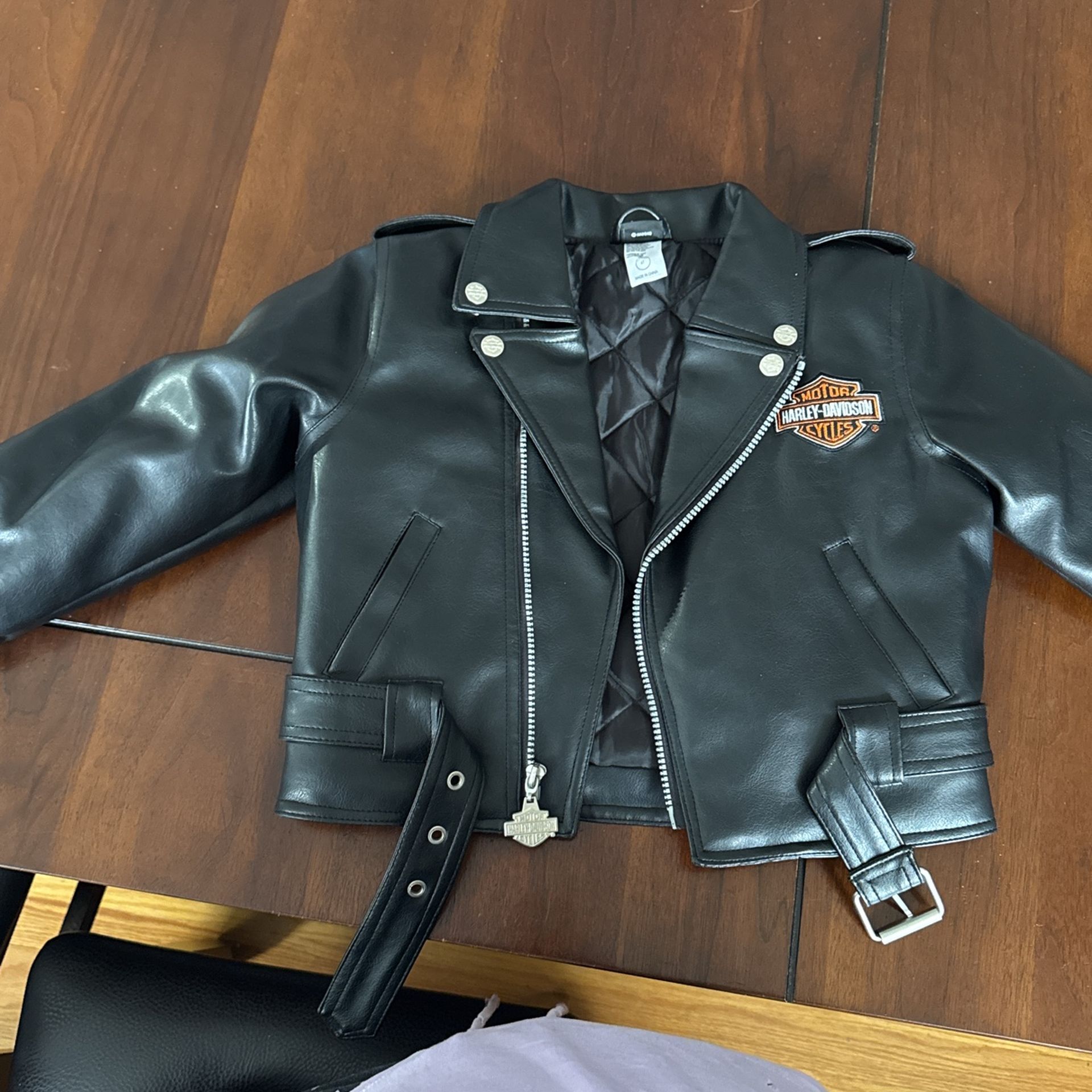 Harley Davidson leather Jacket Kids 4T