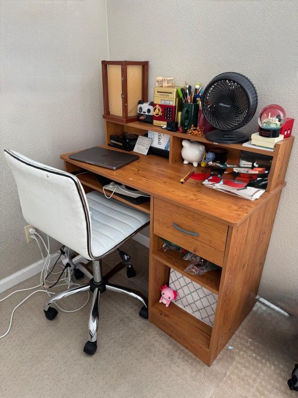Kids Bed, Computer Desk (And Other Decorative Items)