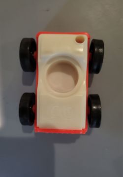 🚗 Vintage Fisher-Price Little People Red & White Car – Replacement Vehicle