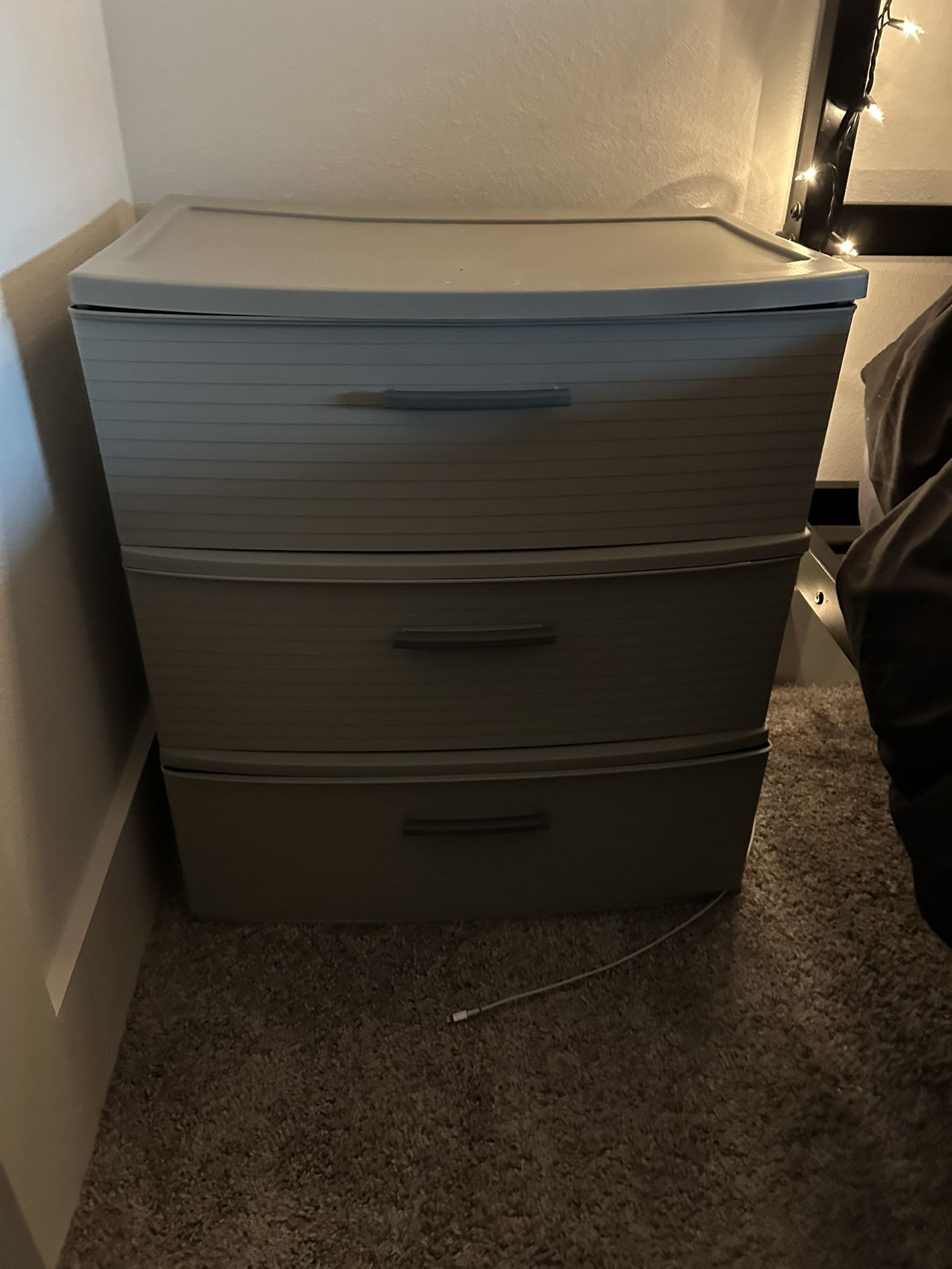 Sterilite Grey Plastic Drawers