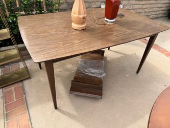 Wood table rectangle mid century style