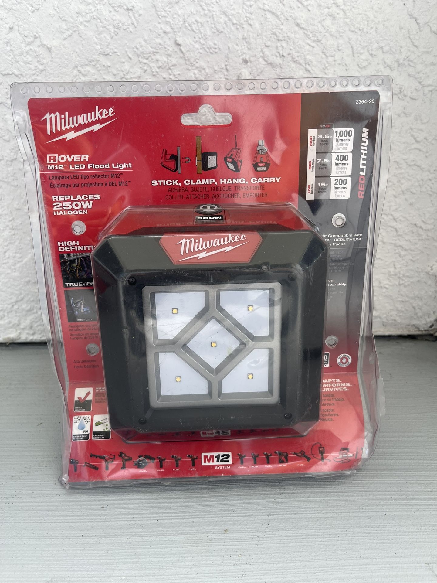 M12 12-Volt 1000 Lumens Lithium-Ion Cordless Rover LED Compact Flood Light (Tool-Only) 
