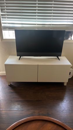 Tv stand with glass top / organizer