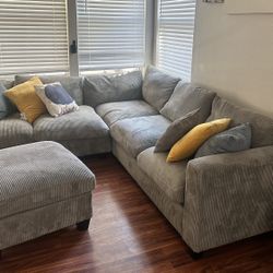 Used- Grey Sectional $350 OBO 