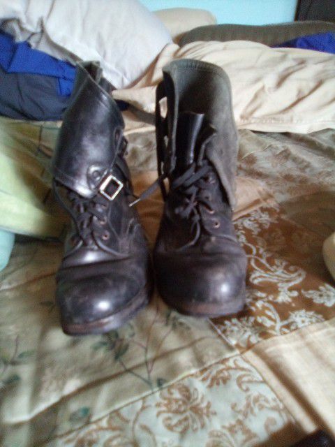 Work Boots Or Motorcycle Wear Sz9 25.00