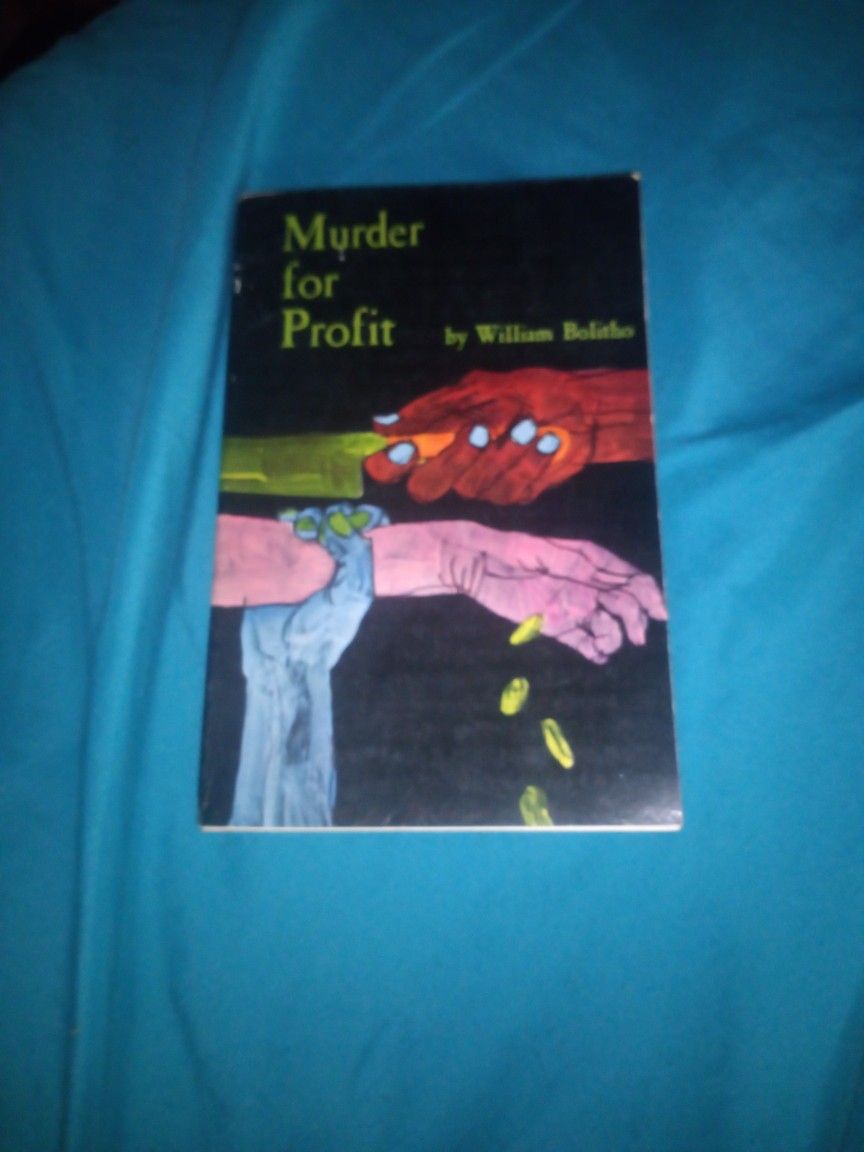 Murder For Profit By William Bolitho...Cash Trade