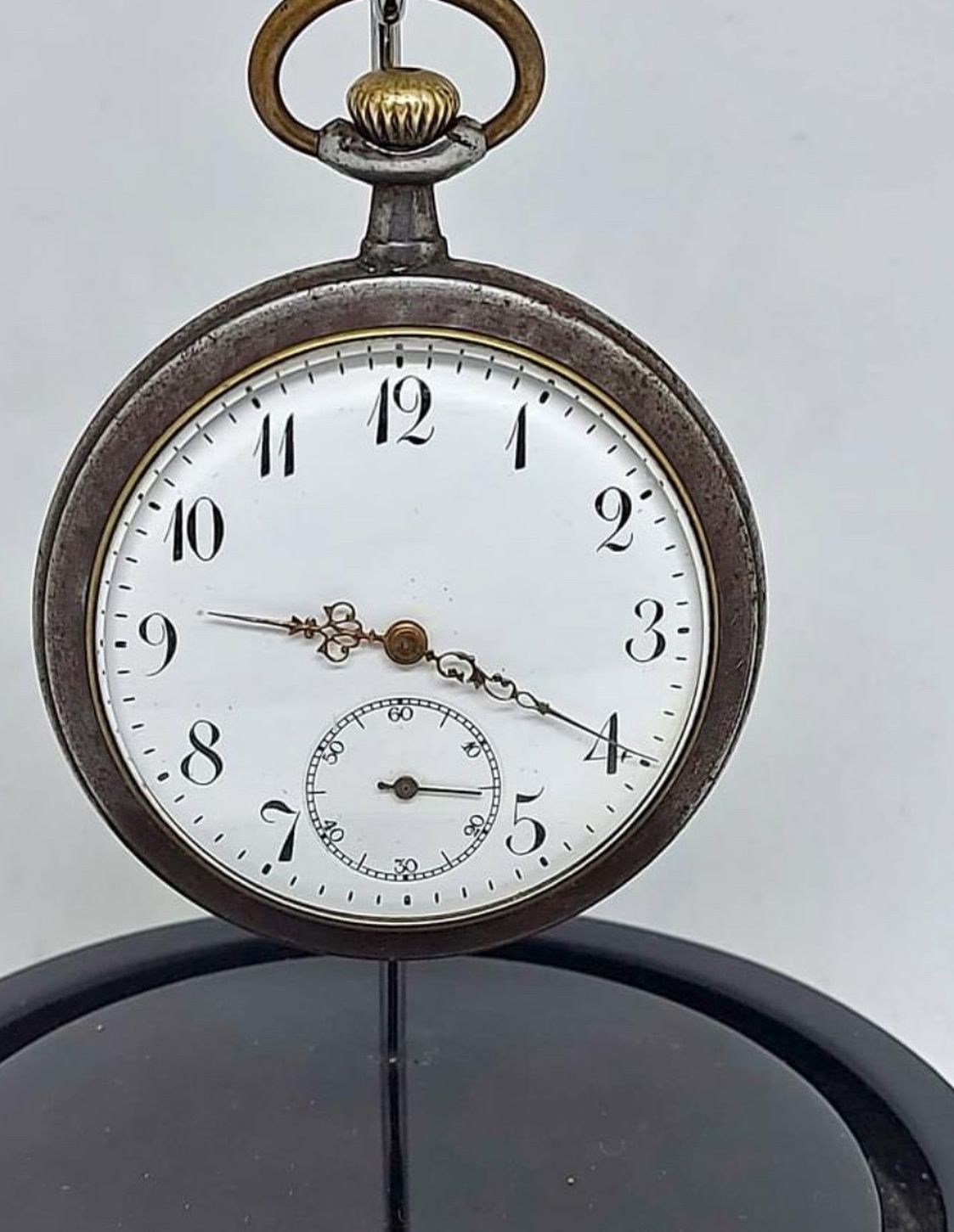 Antique Steel Pocket Clock