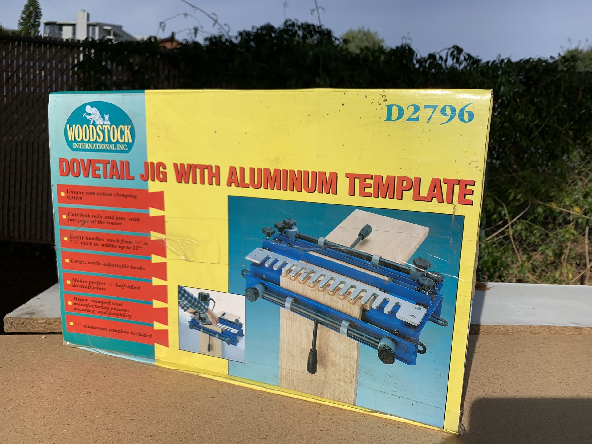 Woodstock d2796 12 dovetail jig with aluminum sale template