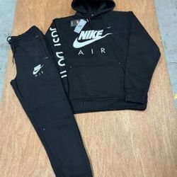 New Black Nike Air Jogging Suits