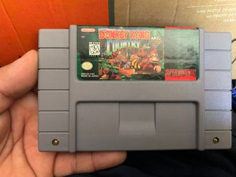 Donkey Kong country snes.