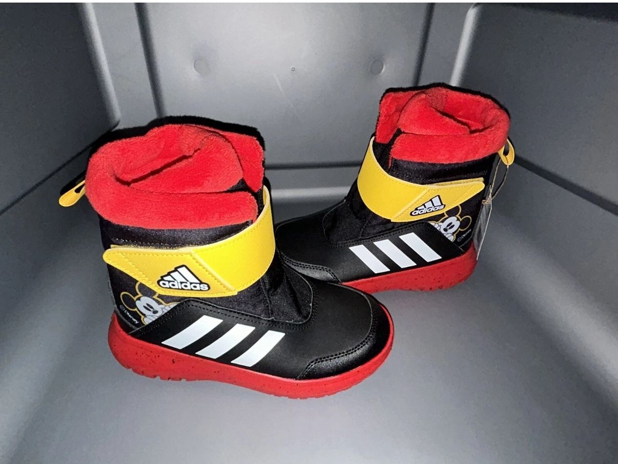 ADIDAS Winterplay DISNEY Mickey C Black White IG7189 Kids Boots Size 1