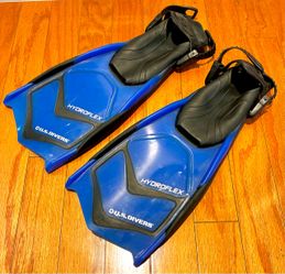 US Divers Hydroflex Swim Snorkeling Fins, Size M