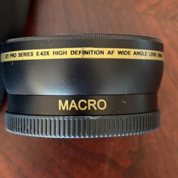 Wide Angle Lens 0.43x Def (58mm) Canon EF Mount Compatible