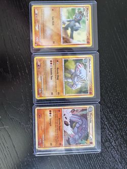 Pokémon TCG Machop & Machoke Card Lot (3)