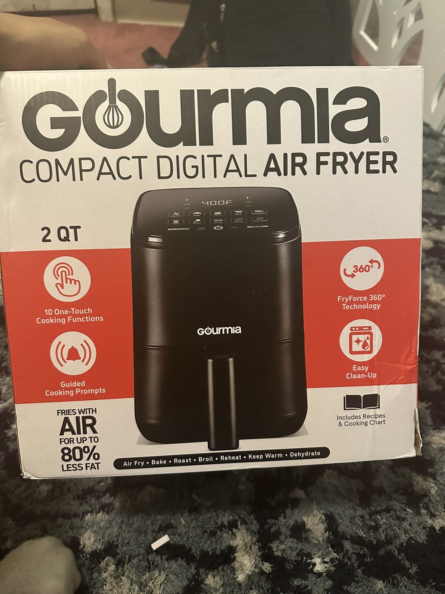 courmia COMPACT DIGITAL AIR FRYER