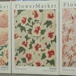 3Pcs canvas flower Wall Art ( 24 * 16 inch)