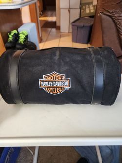 Gently Used Harley Davidson 8- Pocket Roll - Up Travel / Tool Bag
