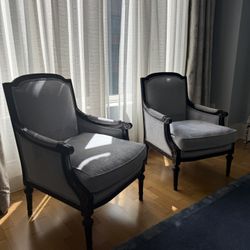 For Sale: Pair of custom made Classic Accent Armchairs 