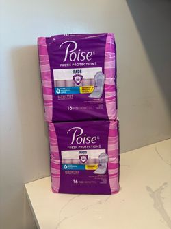 Poise pads, 2x$8
