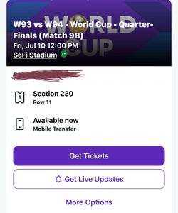 World Cup ticket