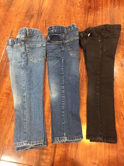 Size 4T Toddler Boys Jeans all 3 pairs for $15