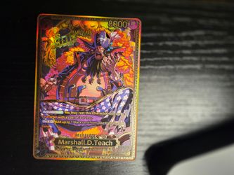 One piece (op17)black beard gold sp