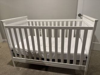 Baby Bed, Mattress And Sheet $25