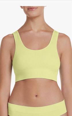 NEW honeydew baley bralette yellow Medium Intimates 34 Moderate Support Sports Bra