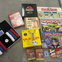 Bunch of board and car games!