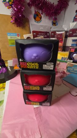 Nee Doh Cool Cats Squishy Toys –