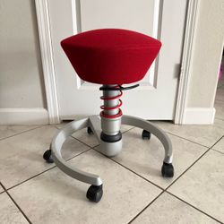 Aeris Swopper Ergonomic Stool Blue Office Chair Adjustable Comfortable Seating